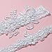 Slocyclub Lovely Women Ivory Bridal Garter with Pearl Lace Garter Set
