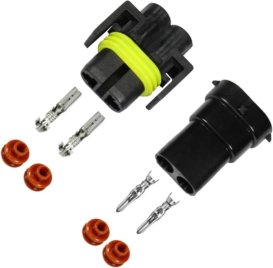 HUIQIAODS H8 H9 H11 880 881 Male Female Bulb Terminals Connector Plug HID Xenon Light Socket, H11 Socket Set*10 - Image 3