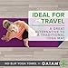 Gaiam No-Slip Yoga Mat Towel, Grape/Navythumb 2