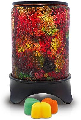 Owlchemy Rainbow Electric Wax melt Warmer (Wax Tart Burner) with Light and dimmer & Autumn scents