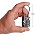 Small Combination Padlock - Travel TSA Lock - Cable Luggage Lock for Bag, Suitcase, Backpack (4Pack)