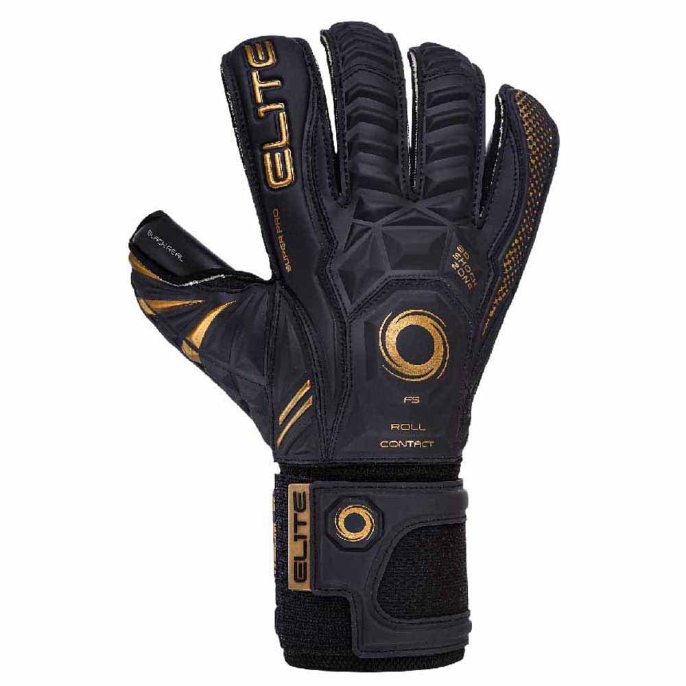 Elite Sports Black Real Goalkeeping Gloves