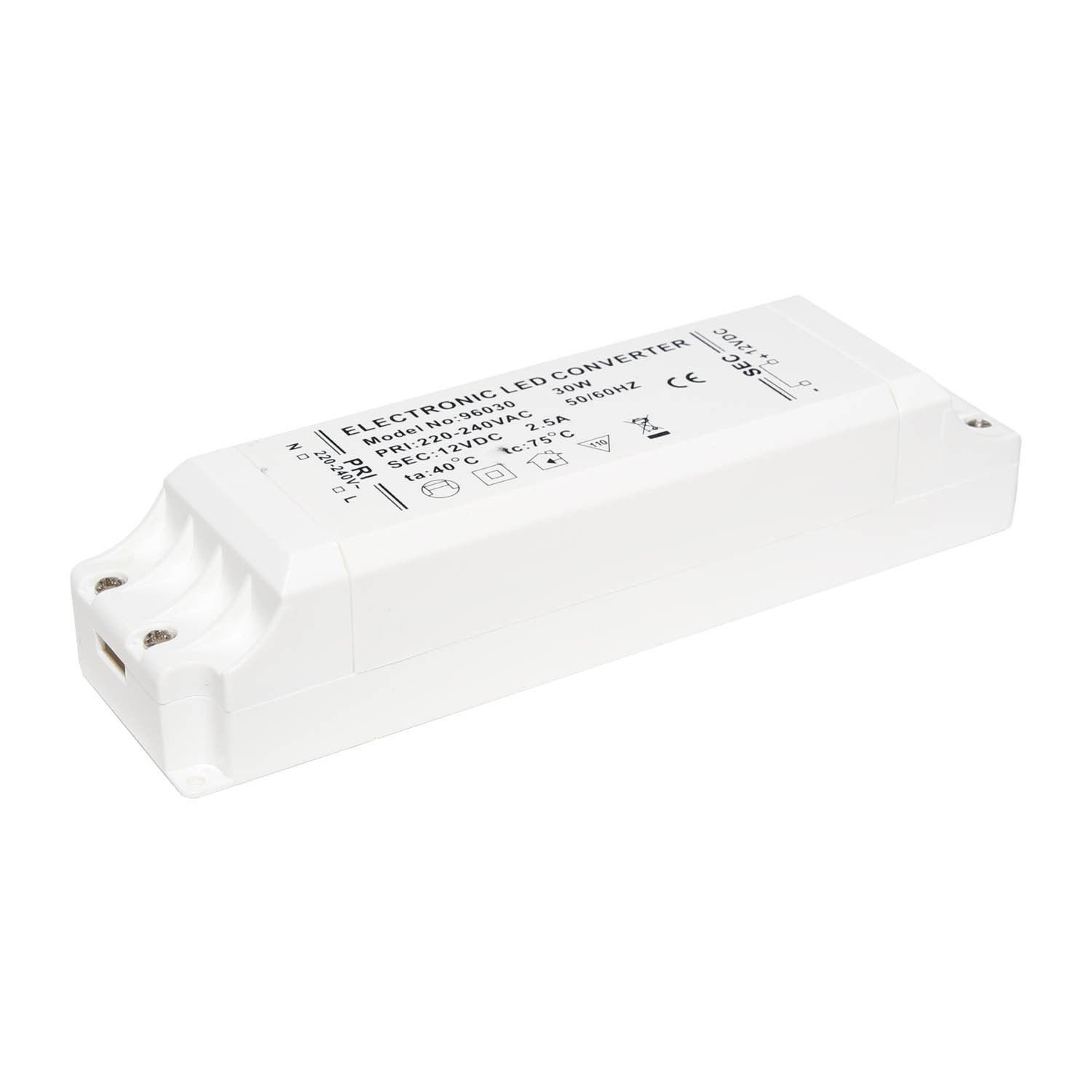 LOWENERGIE LED Driver Power Supply Transformer, 30w 240V - DC 12V, for Light Strips, LED Bulbs and Ring Doorbell (1)