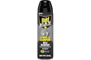Raid Max Spider and Scorpion Killer, Kills Spiders, Scorpions, Roaches, Ants, Waterbugs, Earwigs, 12 Oz
