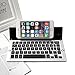 Foldable Bluetooth Keyboard, iEGrow F18 Universal Portable Bluetooth 3.0 Wireless Keyboard with Kickstand Holder For Apple iPad iPhone IOS, Andriod, Windows(Silver)