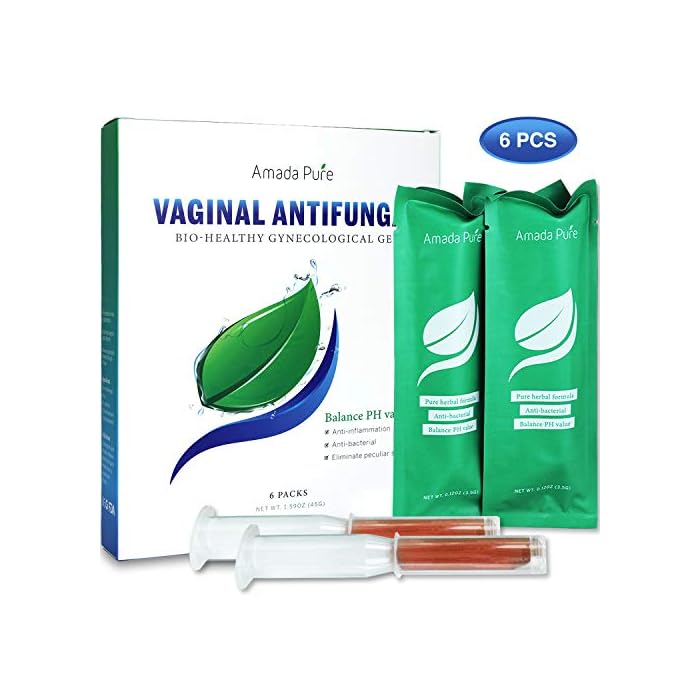 Amada Pure Yeast Infection Treatment Gel - Itch Relief Gel - PH Balance for Women - Promote Vaginal Health - 6pcs