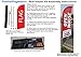 Open House Blue Feather Flag Sign for Real Estate, Advertising Feather Banner Flag with 8 foot Flag Pole Kit, Ground Stake, and Travel Bag, Signs for Agents (FFN-9000)