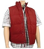 Men's Marty McFly Puffer Vest Red (Large)