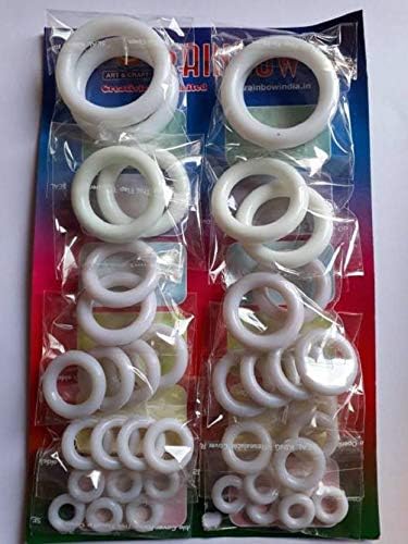 JINKRYMEN Plastic Ring for Silk Thread Jewellery Making