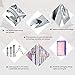 Manicure Kits 18 Pcs Nail Clippers for Women Gift Women's Rainbow Leather Manicure Set(18 Piece Set)