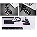 WOVTE 4 Ports USB 3.0 Hub with Individual Power Switches and LEDs included 5V/2A Power Adapter for PC Computer Laptop Black