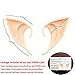 Secaden Cosplay Fairy Pixie Elf Ears Soft Pointed Ears Tips Anime Party Dress Up Costume Accessories (Medium Style)