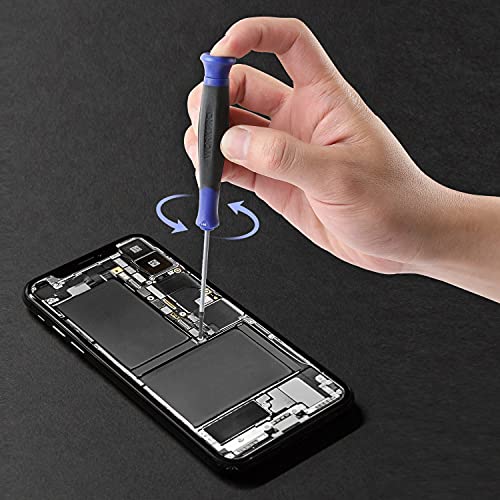 WORKPRO 10-Piece Precision Screwdriver Set with Pouch, Phillips, Slotted, Torx Star, Magnetic Screwdriver Repair Tool Kit, Non-Slip Grip, for Eyeglass, Watch, Computer, Laptop, Phone