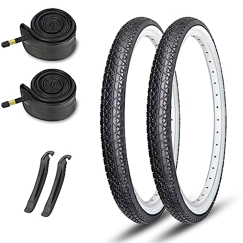 2-Pack Cruiser Bike Tires Set: MOHEGIA 26 x 2.125
