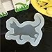 2 pcs/Set Small Cat Polymer Clay Silicone Mold,Crafting, Resin Epoxy, Jewelry Pendant Earrings Making, DIY Mobile Phone Decoration Tools,Semi-Transparent