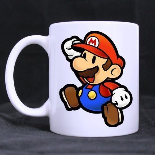 Refreshus Plumber Super Mario Custom 11 OZ Large White Mug Ceramic Coffee Tea Germic Cup