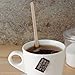 Stack Man 750022035 Birch Wood Coffee Stirrers, 1000 Count, Round Ends, 7