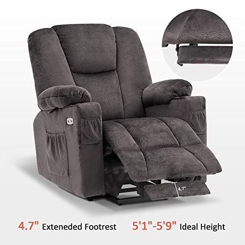 Electric Power Lift Recliner Chair with Extended Footrest for