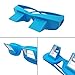 ANRRI Bed Prism Glasses Lazy Spectacles Horizontal Glasses Lie Down for Reading/Watching TV, Myopia usable,Blue