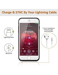 Funda de batería para iPhone 7 8, LCLEBM 4500 mAh, batería recargable, cargador