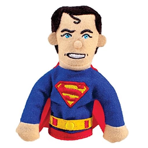 The Unemployed Philosophers Guild DC Comics Superman Finger Puppet and Refrigerator Magnet - for Kids and Adults