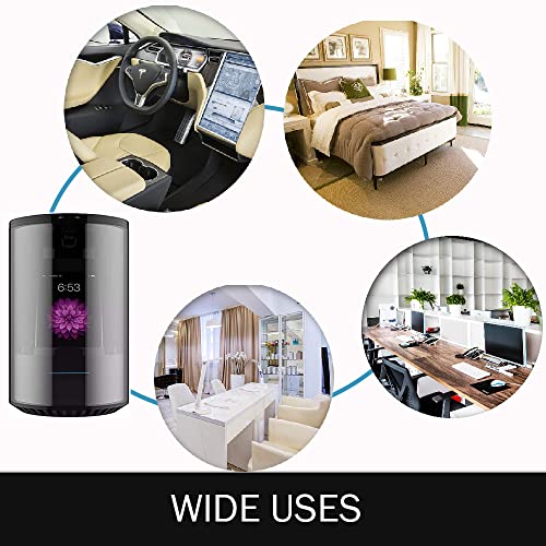 Tesla Desktop Supercharger, Portable Phone Sanitizer & Charger Lamp – Cleans All Smartphones, Car keys, Makeup & Nail Tools, Illumination & Fast Charging for Iphone & Android Smartphone