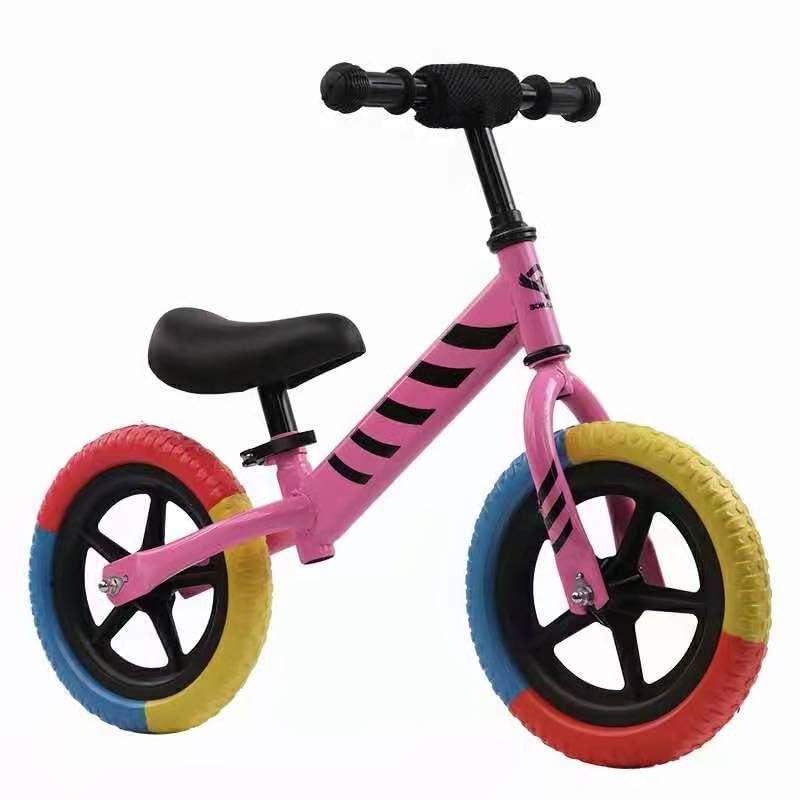 Toddler Balance Bike, Pedal-Less Child Balance Bike with Adjustable seat and Handlebars, Toddler Riding Toy from 18 Months to 5 Years Old, Pedal-Less Bike, Colorful EVA Foam Tires., pink