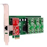 VoIP FXO FXS Card with 1 FXO+3FXS Ports,PCI-E Connector,Low Profile,Supports Elastix,Freepbx ... For VoIP Phone PABX Solution
