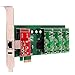 VoIP FXO FXS Card with 1 FXO+3FXS Ports,PCI-E Connector,Low Profile,Supports Elastix,Freepbx ... For VoIP Phone PABX Solution