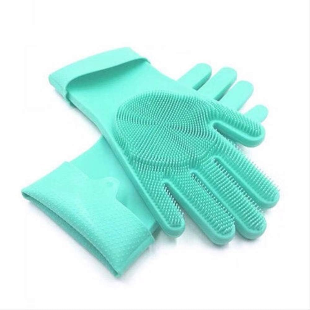 Gloves, Silicone Gloves, Kitchen Waterproof, Nonslip And Heat