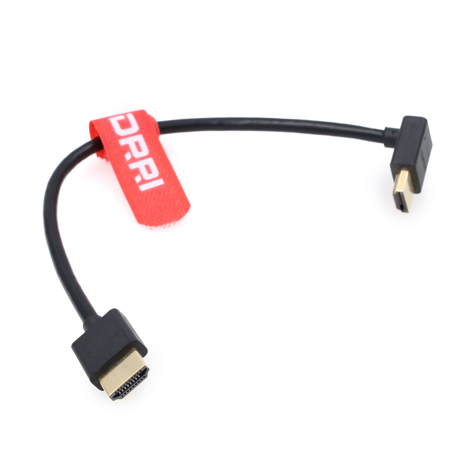 DRRI 8K / 4K Full HD High Speed Straight HDMI 2.1 Type-A to Bend Down HDMI Cable for Z Cam/Sony FS5 FS7/ Atomos Ninja V — image 1