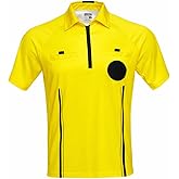 Murray Sporting Goods Yellow Soccer Referee Jersey | Men’s Official Pro Soccer Referee Shirt - Short Sleeve
