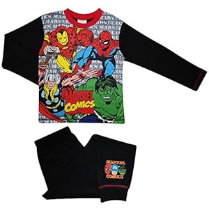 MARVEL Jongens Comics Pyjama Ongelooflijke Hulk Spider-Man Iron Man Pjs Leeftijd 4 tot 10 Jaar