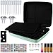 Essential Oil Case Storage Holder Hold 70 Bottles, Hard Shell Exterior Organizer for Artnaturals/Young Living/Radha/Doterra Aromatherapy Essential Oils 5ml, 10ml, 15ml with Foam Insert - Mint