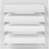 Repa Market White Exhaust Hood Vent 5 Inch with Shutters Pest Guard Flange view 9