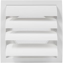 White Exhaust Hood Vent 5'' Inch with Built-in Pest