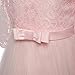 Big Girl Dresses 13-14 Special Occasion Ball Gowns Wedding Pageant Birthday Party Dress for Girls Tutu Tulle Lace Dress Full Length Long Sleeve Size 12-14 Elegant Princess Dress (Pink 170)
