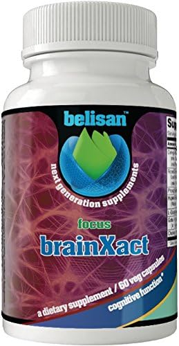 Belisan Focus brainXact, Vegan Plantbased Nootropic, 60 Capsules