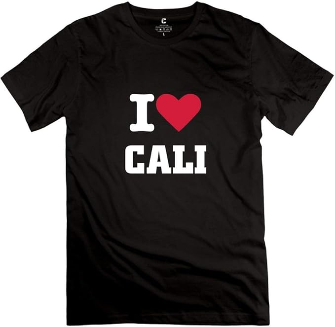 I Love Cali Fashion Casual TShirts for Adult Amazon.ca Clothing