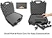 Casematix OfficeForce Portable Printer Hard Case Compatible with Epson WorkForce Wf100 Wireless Mobile Printer or Epson PictureMate Pm400 Photo with Charger Cable , Battery , Ink Cartridge and More