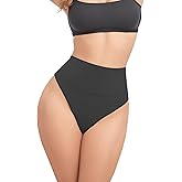 ZENUTA Tummy Control Thong, Shapewear Seamless Underwear for Women, Panties Girdle Body Shaper High Waisted Thongs