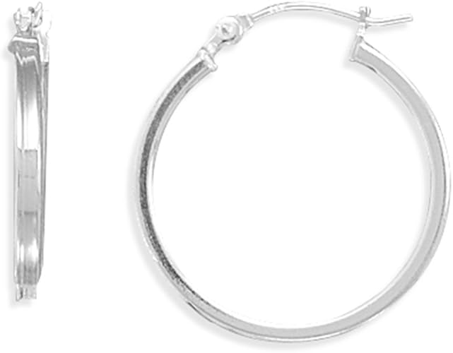 silver tube hoops