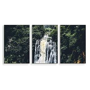 Waterfall in Deep Forest of Croatia Painting Artwork...