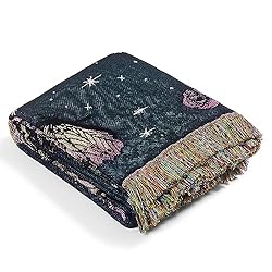 Shesyuki Boho Throw Blanket Reversible Cotton