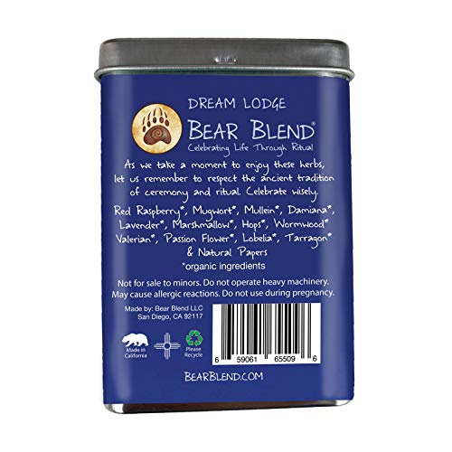 Bear Blend Rolliez - Herbal Cigarettes - Nicotine-Free Tobacco Alternative  - Dream Lodge Flavor (10 Count) in Kenya