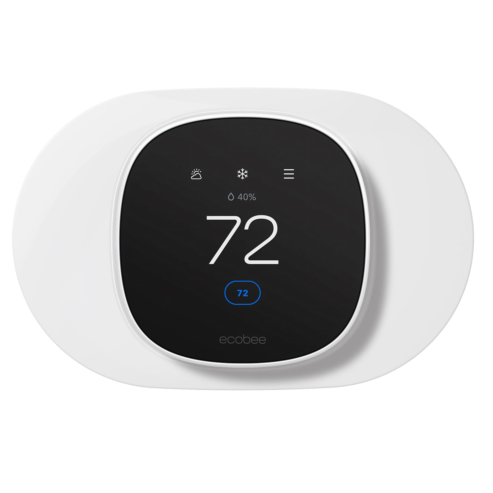 Photo 1 of Tim Kit for ecobee Smart Thermostat Essential 2025, Wall Plate Cover Accessory for ecobee Thermostat, Easy to Install Cover Imperfections for Your Wall