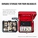 Kyodoled Medium Cash Box with Money Tray,Small Safe Lock Box with Key,Cash Drawer,7.87