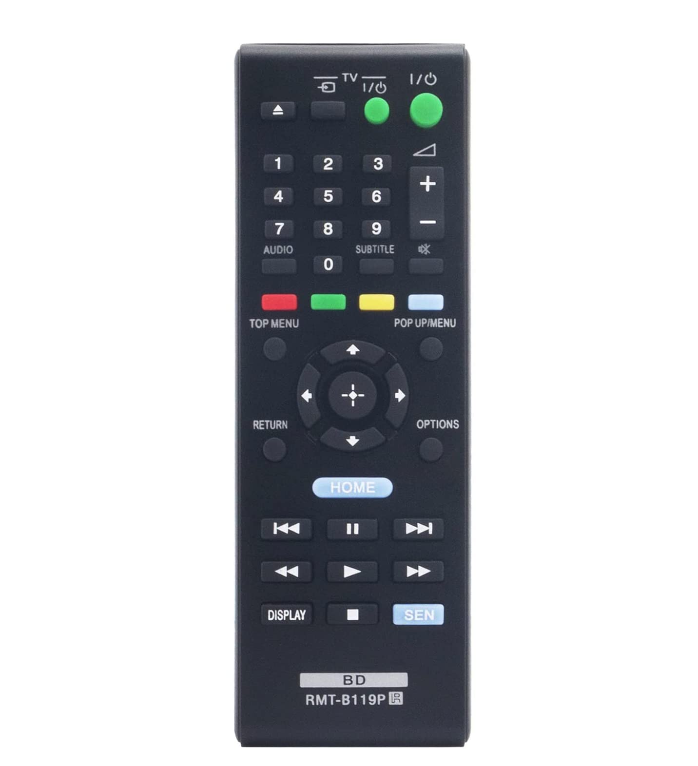 AULCMEET RMT-B119P Replacement Remote Control Compatible with Sony Blu-ray Recorder Disc DVD Player BDPS490 BDP-S4100 BDPS1100 BDPS590 BDPS5100 BDPS3100 BDPS4100 BDP-S3100 BDP-S390 BDP-S190
