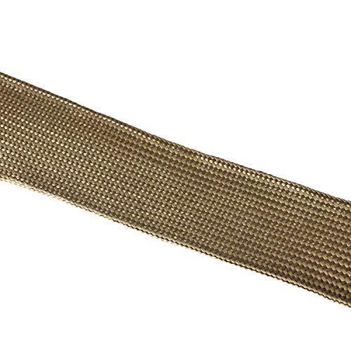 Titanium Fiberglass Heat Wrap Wire Shield Sleeve- 1" ID X 10' Adjustable Titanium Exhaust Heat Shield Spark Plug Wire Heat Shield Roll For Car&Auto Wire Loom Brake Line Cable line sleeve protection