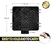 Reusable Dog car Seat Cover for All Cars with Side Flaps & Free Stop Barking Whistle - Durable Non-Slip Comfortable Material for Safe Traveling on the Road | Machine Washable & Easy to Install, Black